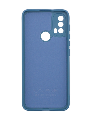 Силиконовый чехол WAVE Colorful для Motorola E40 blue Full Camera (TPU)