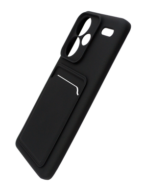 Силиконовый чехол WAVE Colorful Pocket для Xiaomi Redmi Note 13 Pro + black Full Camera