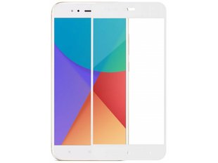 Защитное 2,5D стекло Full Glue для Xiaomi Redmi 5X/Mi A1 f/s white