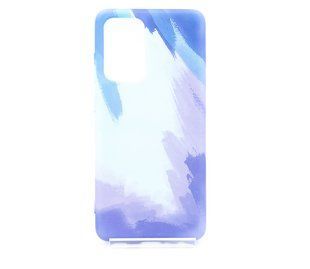 Силиконовый чехол WAVE Watercolor для Samsung A52/A52S blue (TPU)