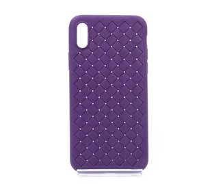 TPU чохол SKYQI для Apple iPhone X violet плетінка