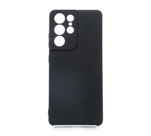 Силиконовый чехол WAVE Colorful для Samsung S21 Ultra black Full Camera (TPU)