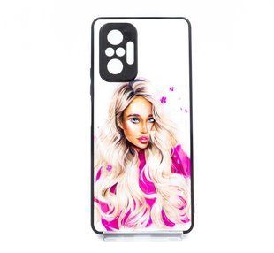 TPU+PC чехол Prisma Ladies для Xiaomi Redmi Note 10 Pro/10 Pro Max pink