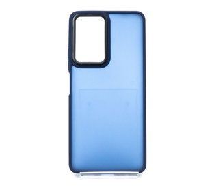 Чехол TPU+PC Lyon Frosted для Xiaomi Redmi Note 10 Pro/10 Pro Max navy blue