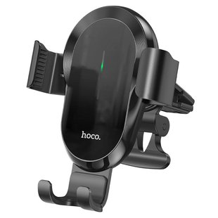 Автодержатель с беспроводным зарядным устройством Hoco CA105 15W black