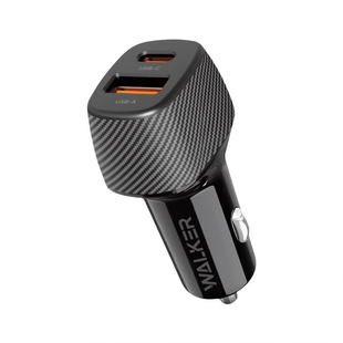 АЗП адаптер Walker WCR-35 QC3.0_18W/PD_30W/48W Мax black