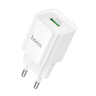 Сетевое зарядное устройство Hoco C145A 1USB QC 18W white