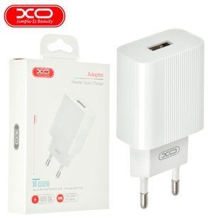 Мережевий зарядний пристрій XO L53 2A 1usb (EU) white