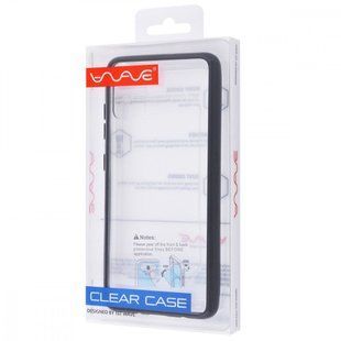 Силиконовый чехол WAVE Clear для Xiaomi Redmi 8/8A (PC+TPU) black
