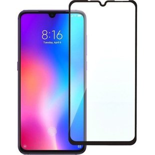 Защитное 2.5D стекло Люкс Full Glue для Xiaomi Mi 9 Lite f/s black