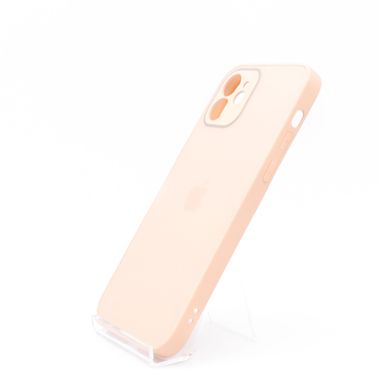 Чохол Glass Matte Designo для iPhone 12 pink sand Full Camera