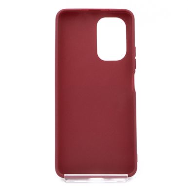 Силиконовый чехол Soft feel для Xiaomi Poco F3/Redmi K40 marsala Candy