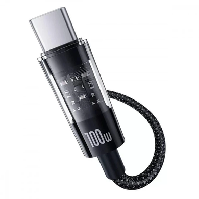 Кабель Baseus Gem Fast-Charging Data Cable Type-C to Type-C 100W 1m black