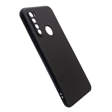 Силіконовий чохол SMTT для Xiaomi Redmi Note 8T black Full Camera з мікрофіброю