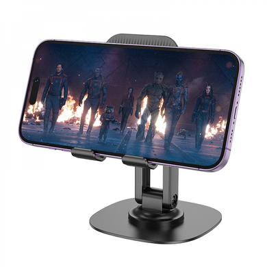 Держатель настольный Hoco HD6 Winner dual-axis rotating desktop stand Black