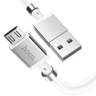USB кабель HOCO U91 Magic magnetic micro 2.4A/1m White