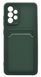 Силиконовый чехол WAVE Colorful Pocket для Samsung A52 dark green Full Camera