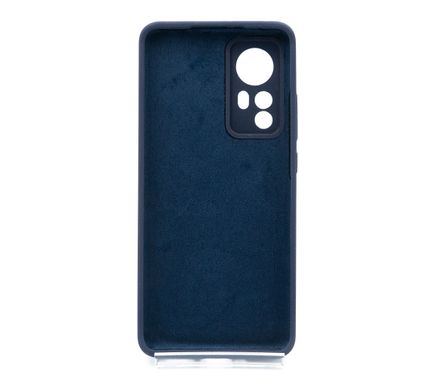 Силіконовий чохол Full Cover для Xiaomi Mi 12/12X midnight blue Full Camera без logo