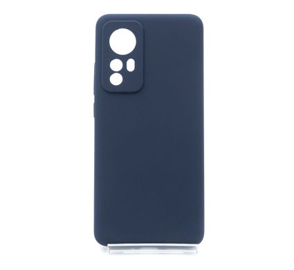 Силіконовий чохол Full Cover для Xiaomi Mi 12/12X midnight blue Full Camera без logo