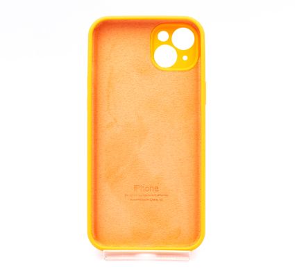 Силіконовий чохол Full Cover для iPhone 14 Plus kumquat Full Camera