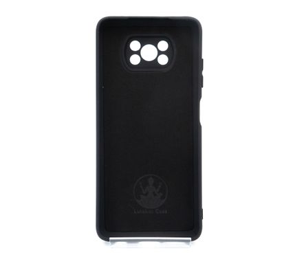 Силіконовий чохол Full Cover для Xiaomi Poco X3 NFC/Poco X3 Pro black Full Camera без logo
