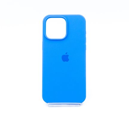 Силіконовий чохол Full Cover для iPhone 15 Pro Max new lake blue (capri blue)
