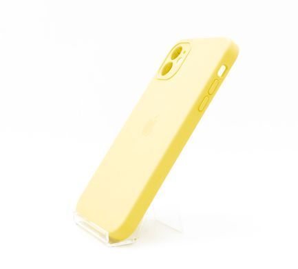 Силіконовий чохол Full Cover Square для iPhone 11 yellow Full Camera