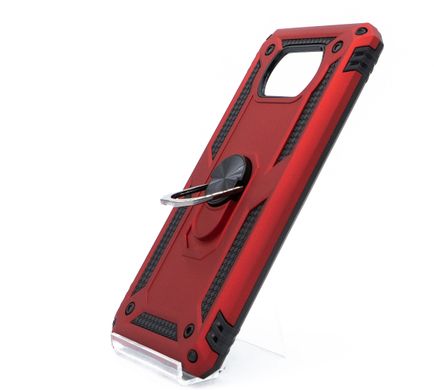 Чохол Serge Ring for Magnet для Xiaomi Poco X3 NFC/Poco X3 Pro red протиударний