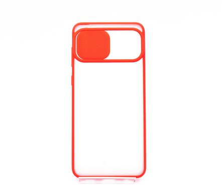 TPU чохол Camshield mate для Samsung A02 red шторка/захист камери