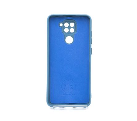 Силіконовий чохол Full Cover для Xiaomi Redmi Note 9/Redmi 10X navy blue Full Camera без logo