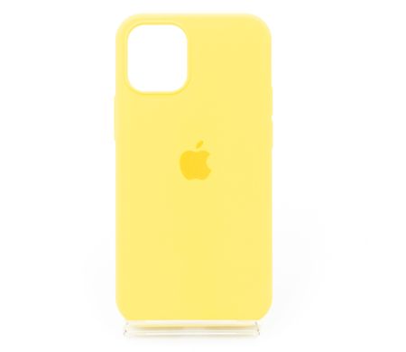 Силіконовий чохол Full Cover для iPhone 12 mini neon yellow