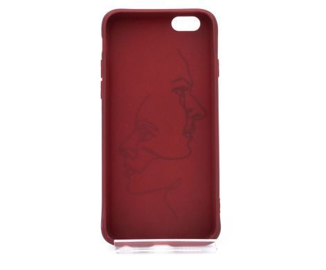 Силіконовий чохол MyPrint для iPhone 6 Two_face-UKR, Candy, marsala