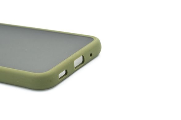 Чехол 2 в 1 Matte Color для Samsung A11 green/orange