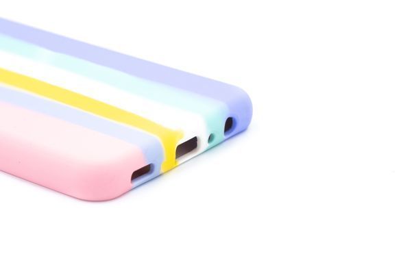 Силіконовий чохол Full Cover для Samsung A32 4G Rainbow pink/dasheen Full Camera