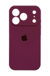 Силиконовый чехол Full Cover для iPhone 17 Pro marsala Full Camera
