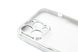 Силіконовий чохол Сlear для iPhone 13 Pro Max silver Full Camera з глянсовою окантовкою