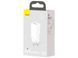 Мережевий зарядний пристрій Baseus GaN2 Lite Quick Charger 65W 1Type-C+1USB (CCGAN2L-B02) white