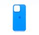 Силіконовий чохол Full Cover для iPhone 15 Pro Max new lake blue (capri blue)