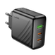 Сетевой блок питания Hoco CS26A 2USB-C/1USB PD/QC 45W black