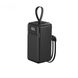 Power Bank Aspor A319 50000mAh PD20W+QC3 22.5W 3 cables black