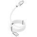 USB кабель HOCO U91 Magic magnetic micro 2.4A/1m White