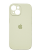 Силіконовий чохол Full Cover для iPhone 14 antique white Full Camera
