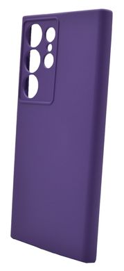 Силиконовый чехол Full Cover для Samsung S24 Ultra purple Full Camera без logo