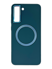 TPU чохол Bonbon Metal Style with MagSafe для Samsung S21 FE cosmos blue