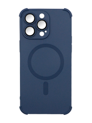 Силіконовий чохол Silk Touch with MagSafe для iPhone 14 Pro Max blue Full Camera