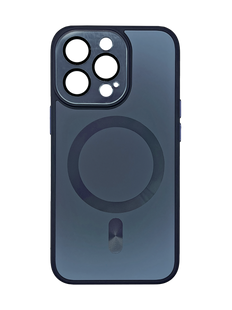 Чохол TPU+Glass Sapphire Midnight with MagSafe для iPhone 14 Pro deep navy