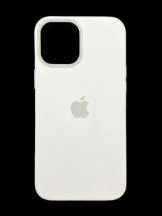 Силиконовый чехол with MagSafe для iPhone 12 Pro Max white Smart animation