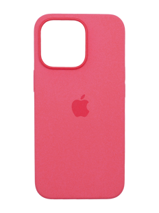 Силіконовий чохол with MagSafe для iPhone 15 Pro Max pink 1:1 Smart animation