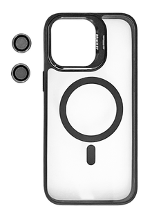 Чехол Bracket clear camera lens with MagSafe для iPhone 11 black