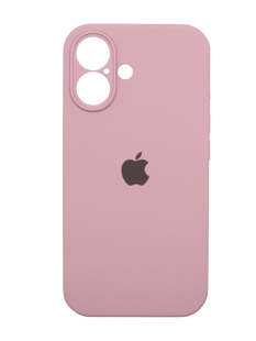 Силіконовий чохол Full Cover для iPhone 16 Plus light pink Full Camera